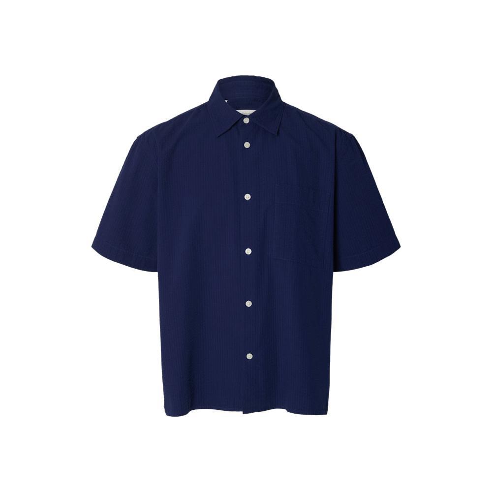 Selected Homme Stuart Seersucker Short Sleeve Shirt